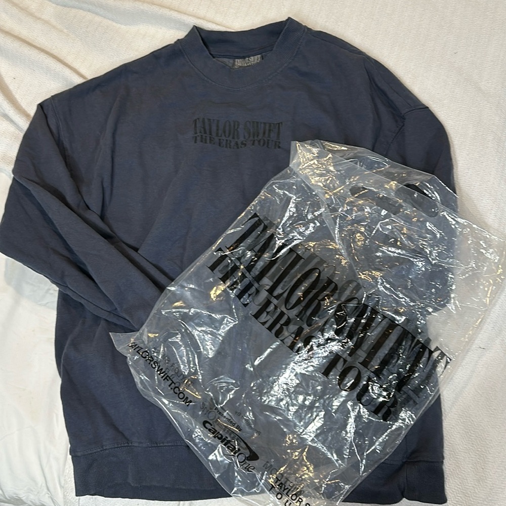 Taylor Swift Eras Tour Blue Crewneck L